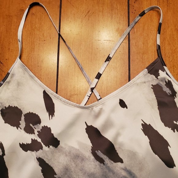 Express Sleepwear Crop Top With Overlapping Butterfly Panels In The Back Sz S - Picture 2 of 14